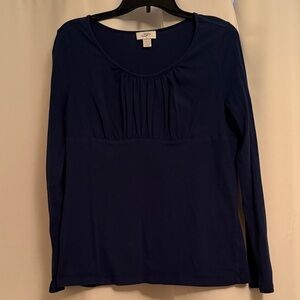 LOFT Dark Blue Long Sleeve Tee